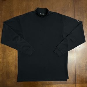 Footjoy Base Layer Shirt Mens Medium Long Sleeve Mock Activewear UPF Golf Black